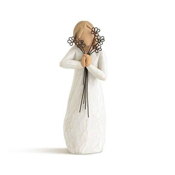 Willow Tree Friendship Figure Demdaco 26155 Boxed + Thinking of You Greet Card - Picture 2 of 14